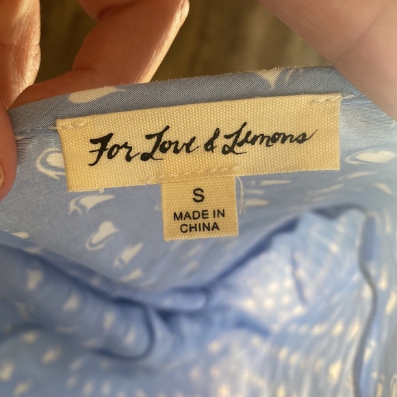 For Love & Lemons Sweetheart MIDI Dress in Periwinkle - Picture 5 of 5